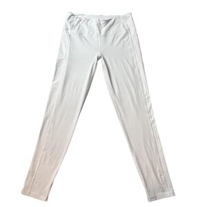 Victoria Sport Leggings Womens XL White Knockout Ankle High Rise Pocket Yoga